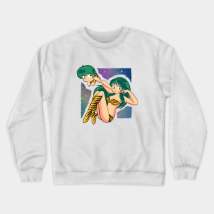 Ten and Lum (Urusei Yatsura) design Crewneck Sweatshirt